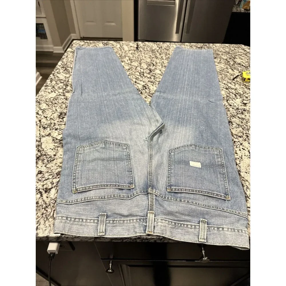 Vintage‎ Y2K Old Navy Mechanic Jeans Mens 36x34 Blue Denim Work Wear Relaxed
